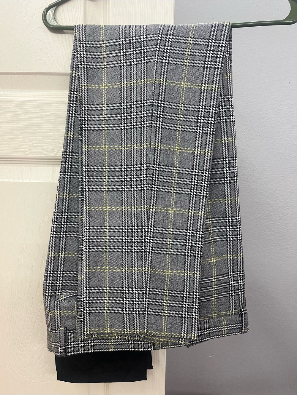 Topman Grey Glen Plaid with Subtle Yellow Windowpane